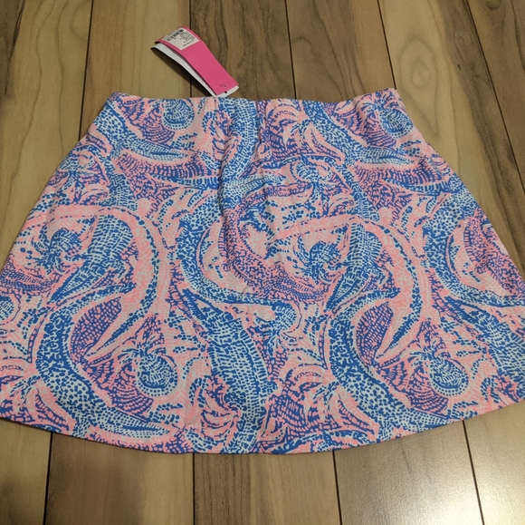 NWT! Lilly Pulitzer Madison Skort Coastal Blue Maybe Gator Size XS - Picture 11 of 13